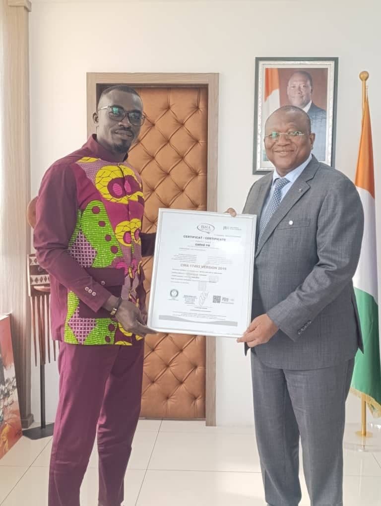 Remise du certificat